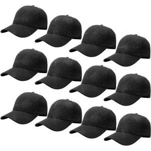 12 pack Baseball Cap Adjustable Running Workouts Outdoor Activities All Seasons